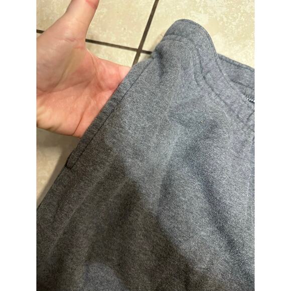 Nike Sweatpant Men Jogger XL Grey Fleece Drawstring Active Y2K Athleisure Lounge - Picture 9 of 12